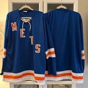 2x New York Mets hockey jersey size L SET OF 2